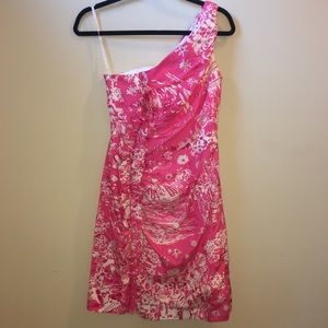 Lilly Pulitzer One-Shoulder Cocktail Dress